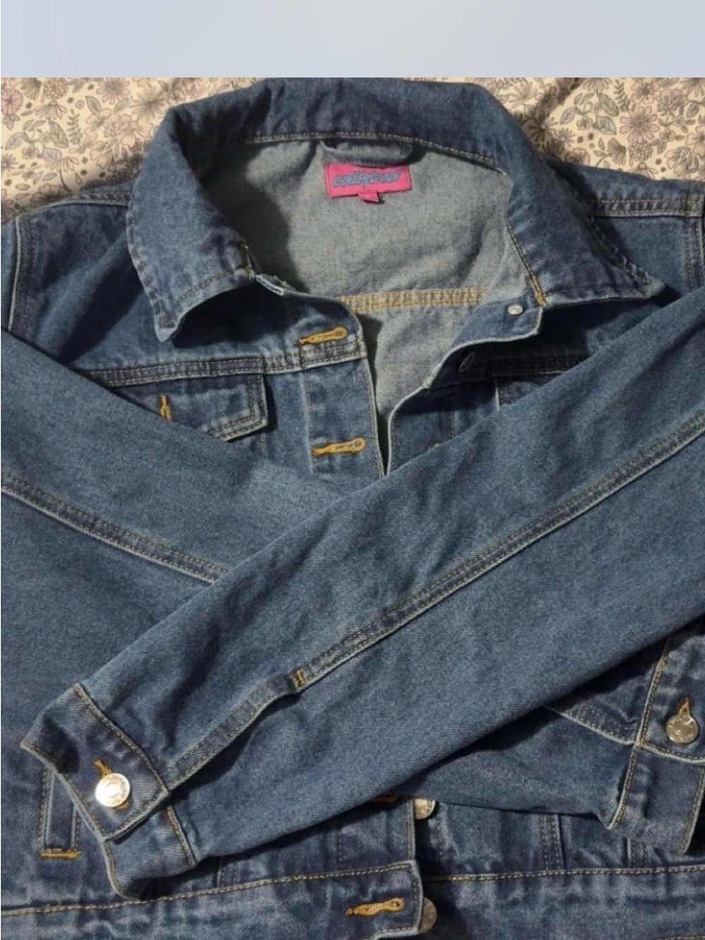 Edikted Dahlia oversized Jean jacket Size S